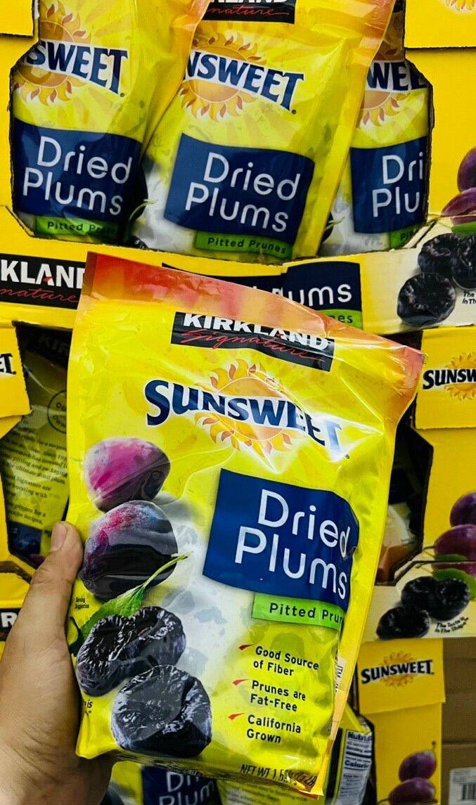 Mận sấy khô Plums Sunsweet Kirkland Mỹ gói 1.59kg mận kirkland