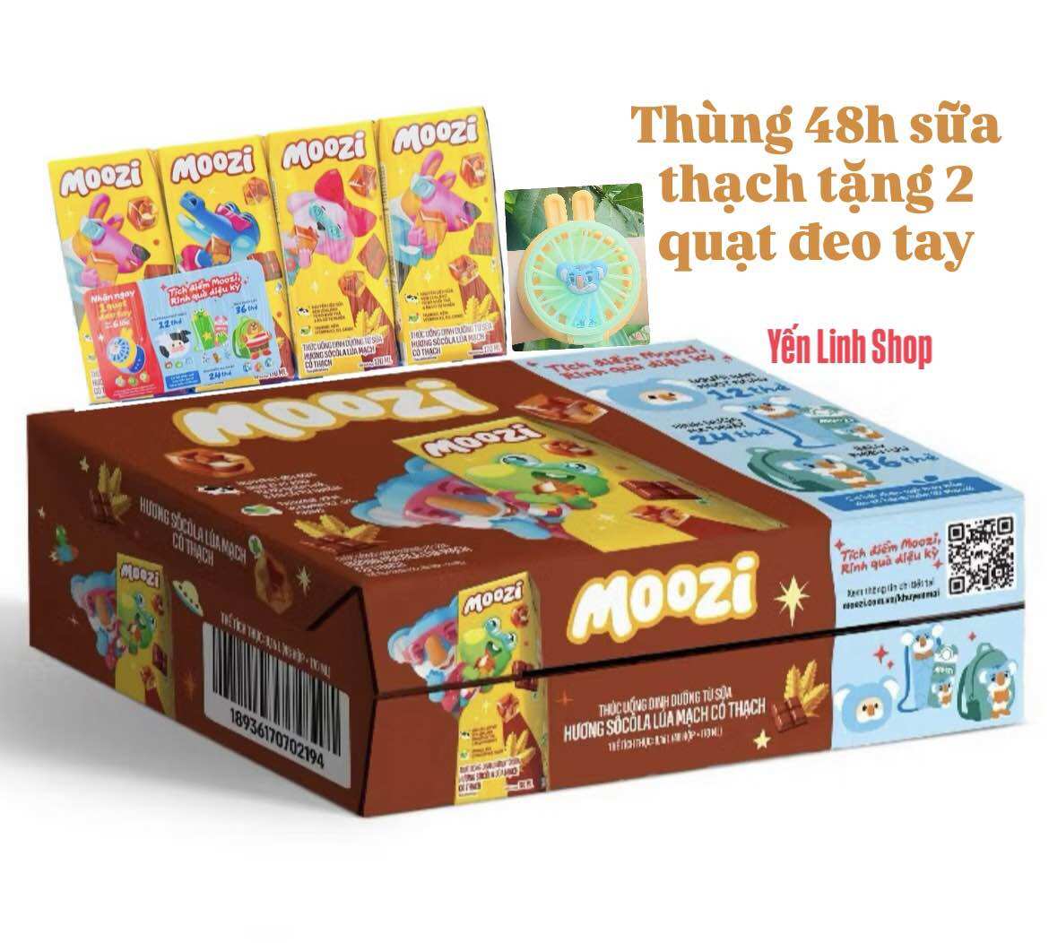 Thùng 48 hộp sữa thạch Moozi hương trái cây có thạch (48 hộp x 170ml) - 4