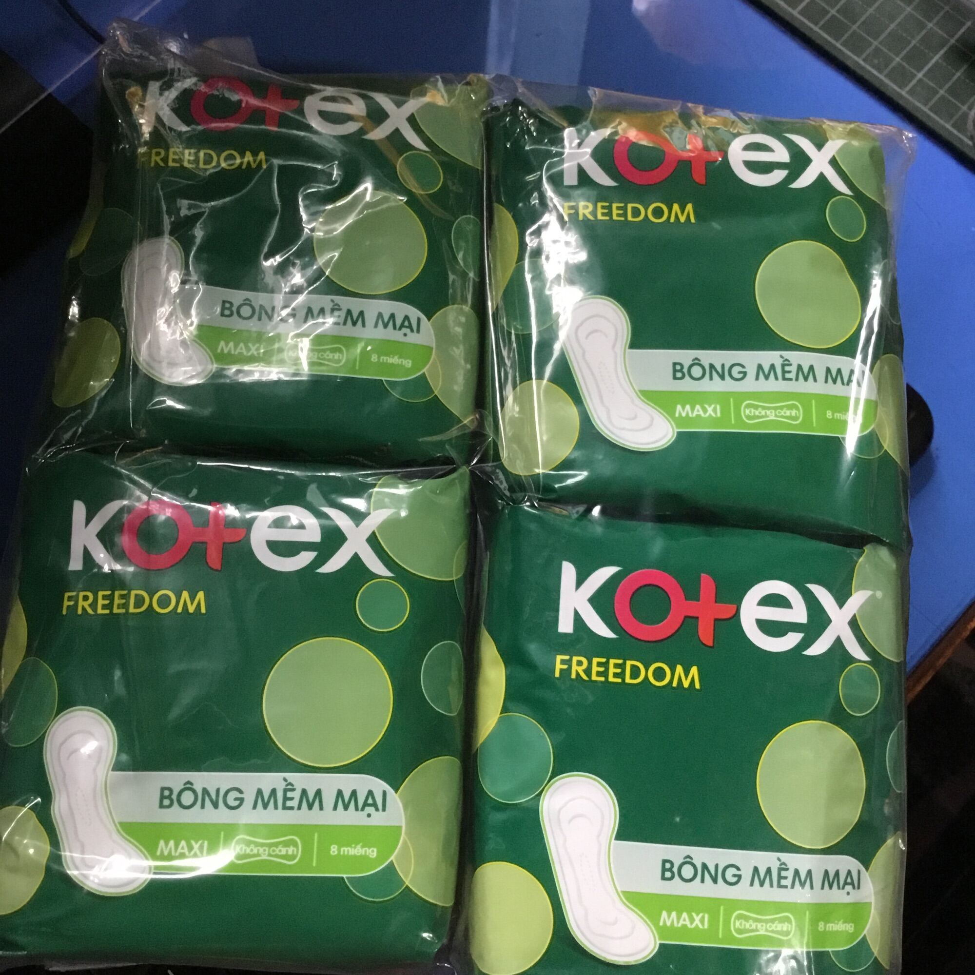 Combo 8 gói kotex freedom maxi không cánh- mỗi gói 8 miếng- hsd luôn mới - ảnh sản phẩm 1