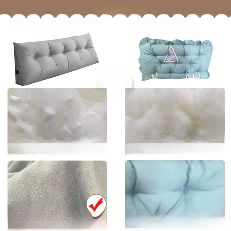 Simple Headboard Cushion Soft Bag Triangle Double Sofa Back Cushion Bed Removable and Washable Big Cushion Bed Backrest