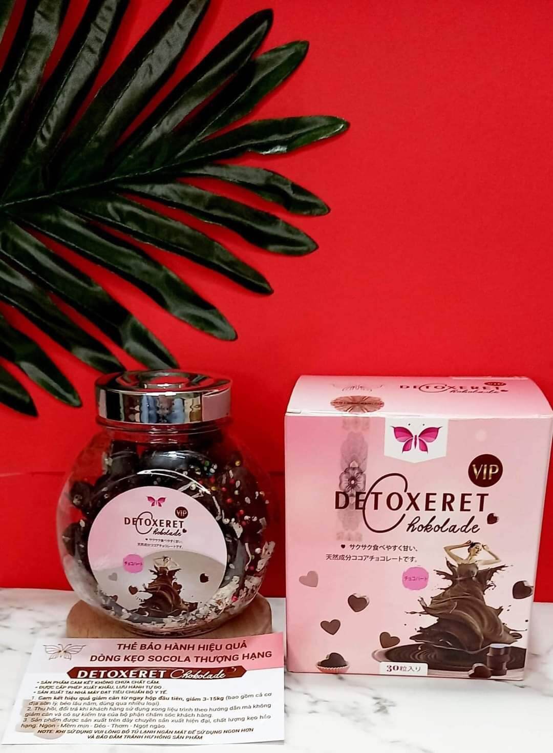 Socola giảm cân Detoxeret Chokolade chính hãng xuất khẩu Nhật Bản. Combo 2 hộp. thumbnail