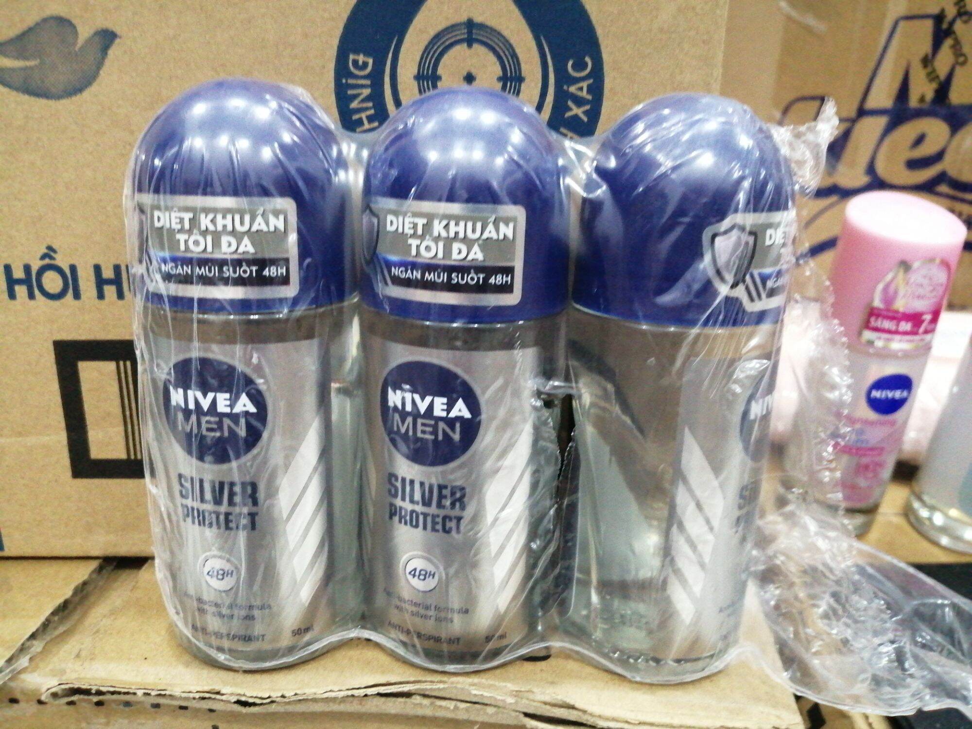 Lăn khử mùi NIVEA Men 50ml (phân tử bạc)