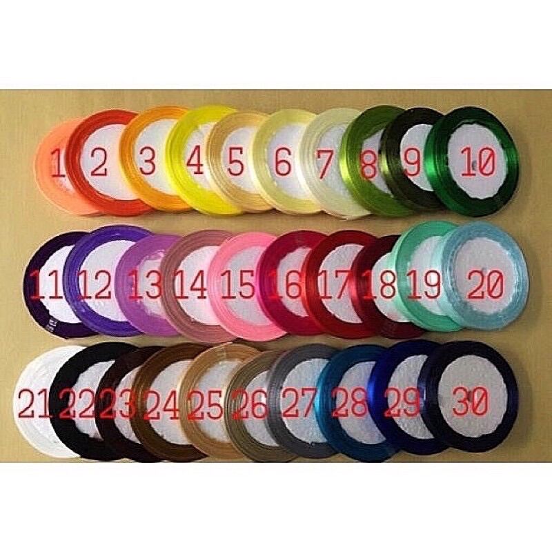 Ruy băng lụa bản 1cm dài 22 mét