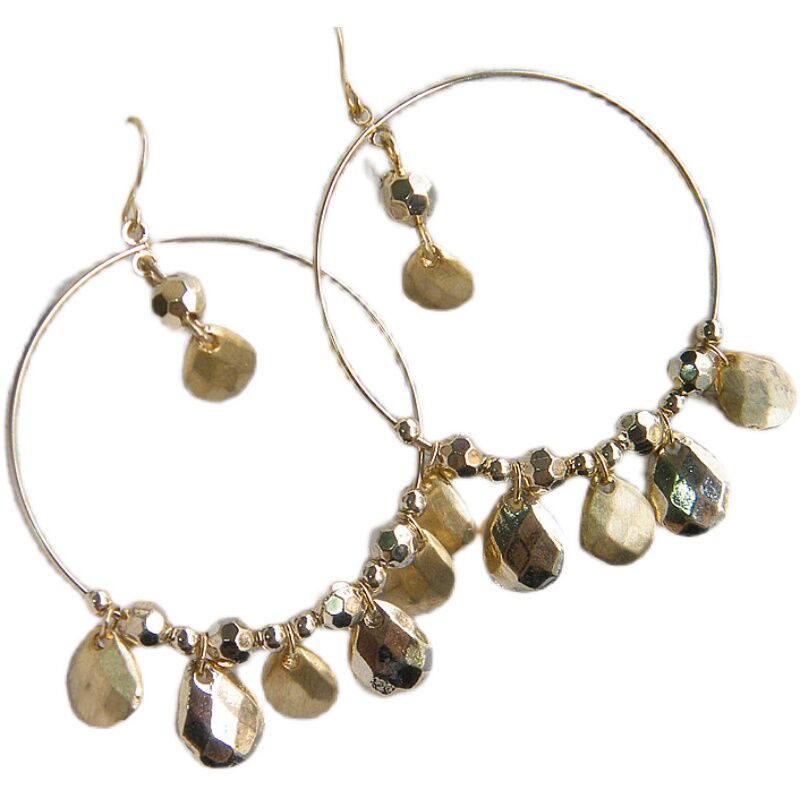 Đồ Trang Sức Đầu Tiên Xuất Khẩu Hoa Tai Vòng Tròn Hình Giọt Nước Cổ Điển Xuất Khẩu Đơn Hàng Xuất Dư Nguyên Bản Âu Mỹ Mặt Dây Chuyền HOT GIRL Khoa Trương Học Sinh Thiểu Số 6 21