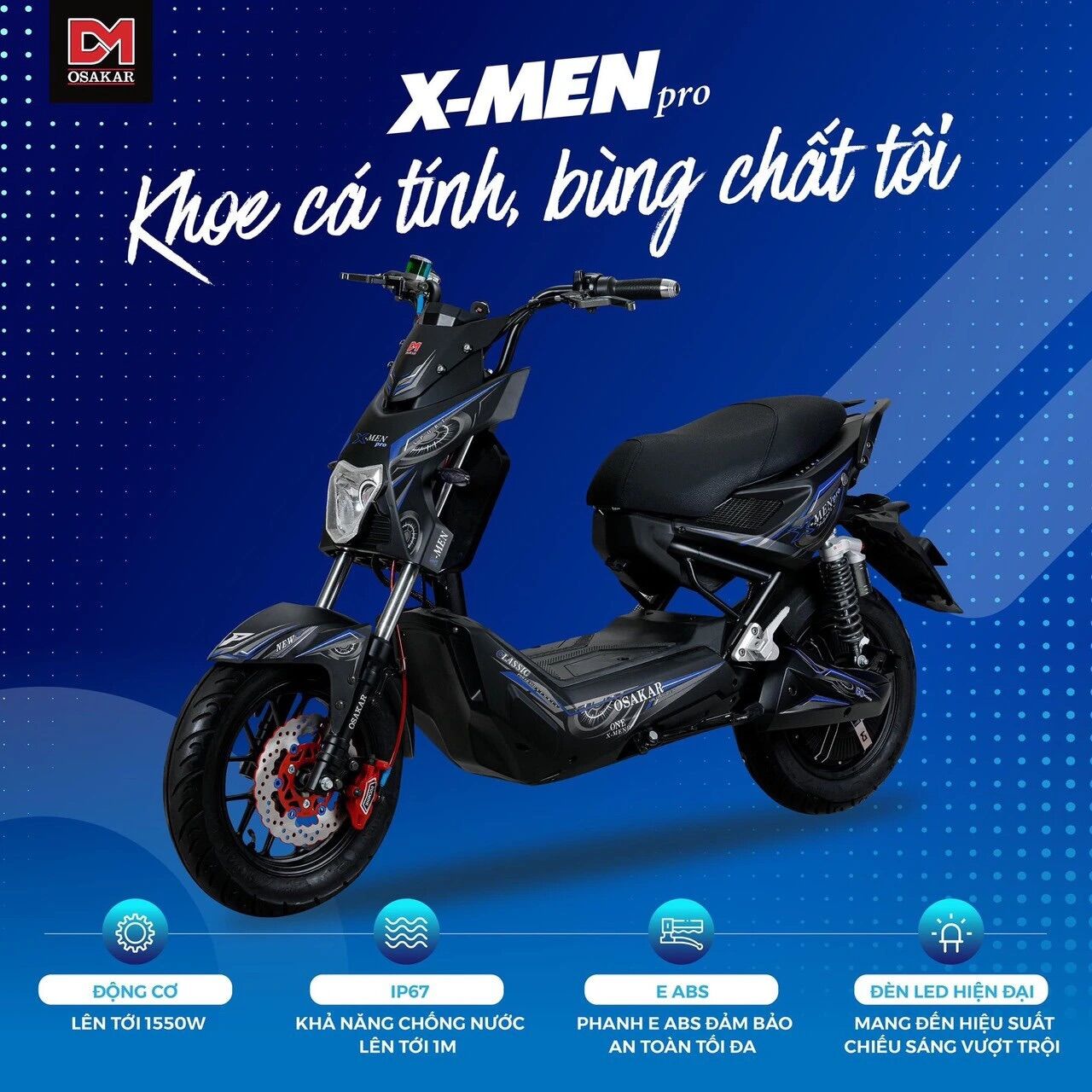 XE MÁY ĐIỆN OSAKAR XMEN PRO