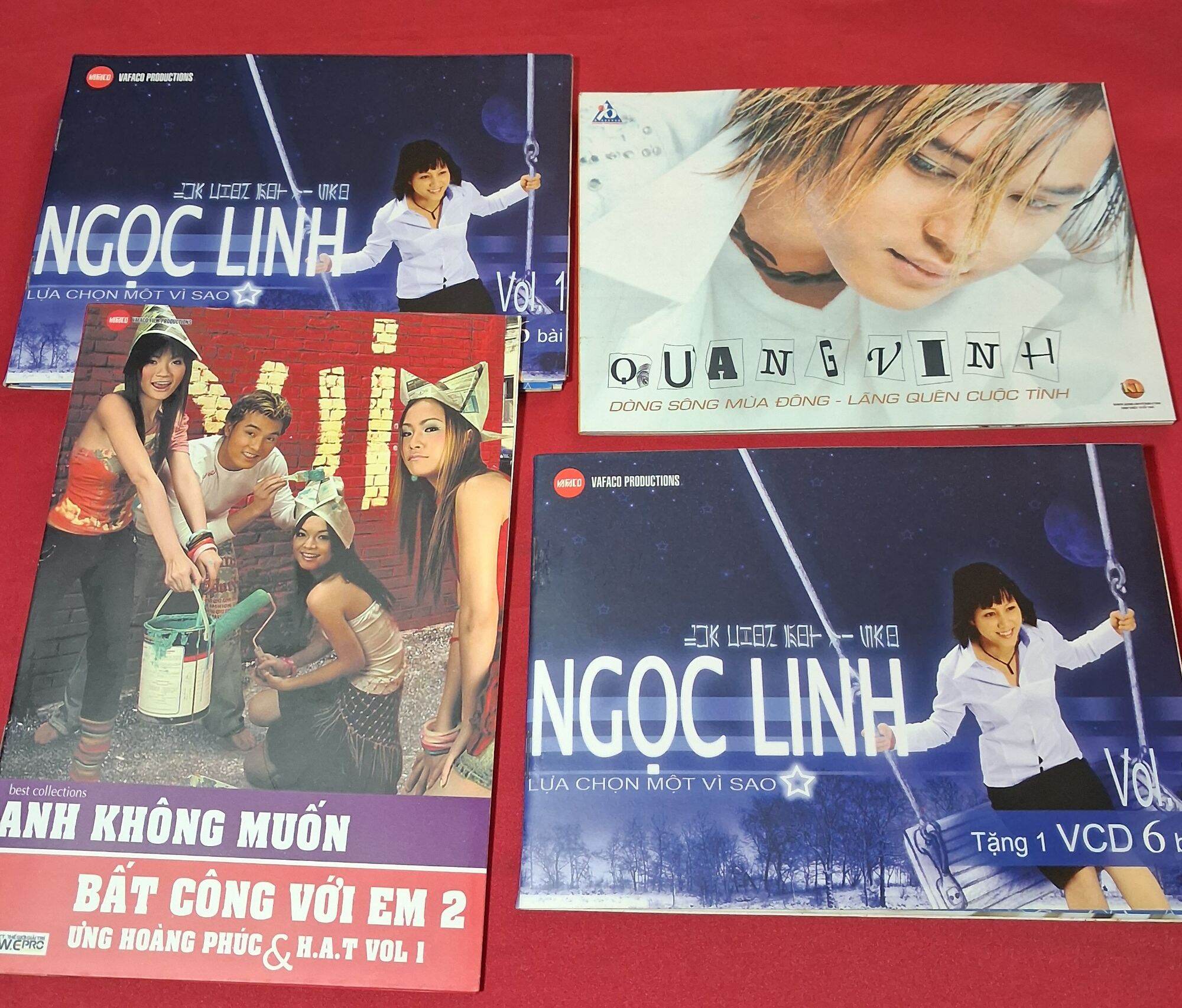 Lô 4 Bìa new Album Quang Vinh, Ưng Hoàng Phúc, 2 bìa Ngọc Linh