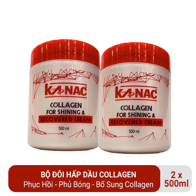 Hấp dầu collagen phục hồi- phủ bóng tóc hư tổn -Hấp dầu mượt tóc-500ml - hấp dầu phục hồi hương thơm lưu hương 48h- Combo 2 hũ