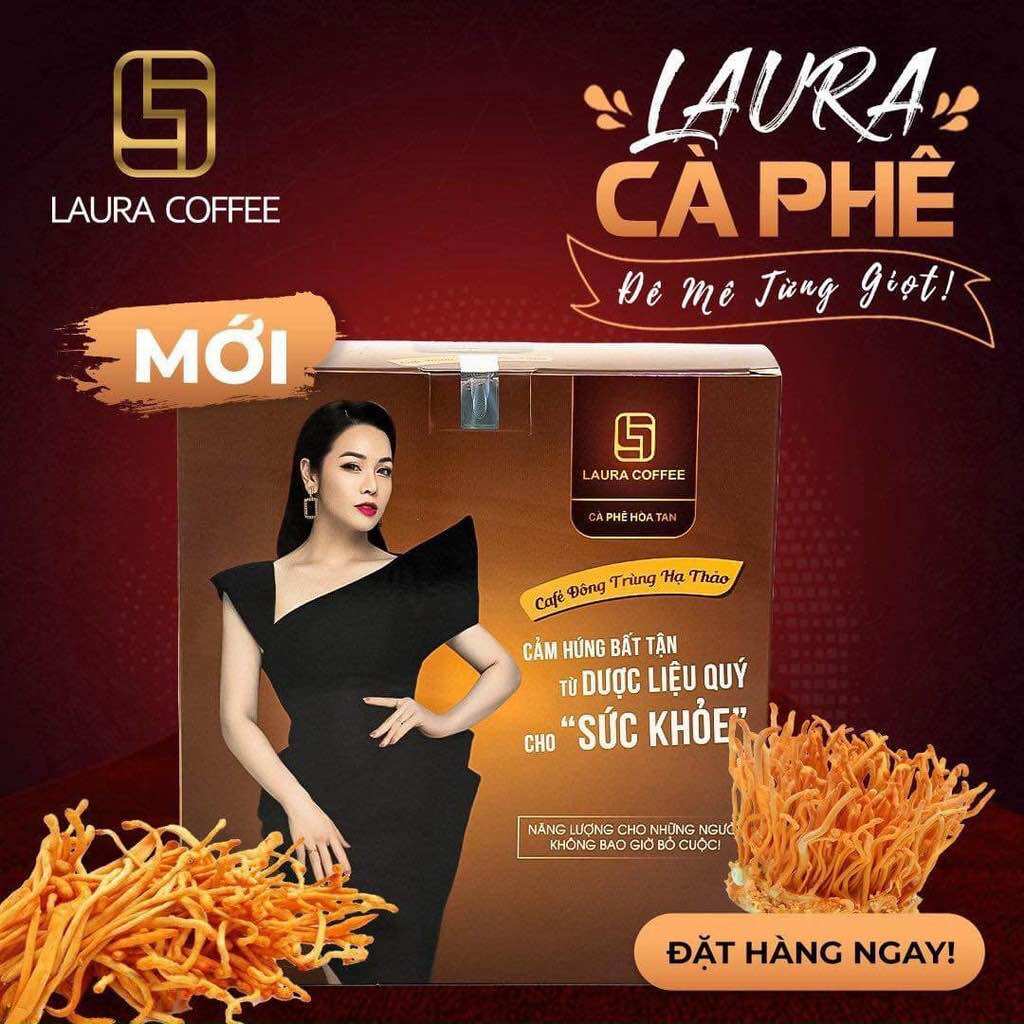Cà phê Nhật Kim Anh cà phê hòa tan Laura Coffee  (Hộp 10 gói)