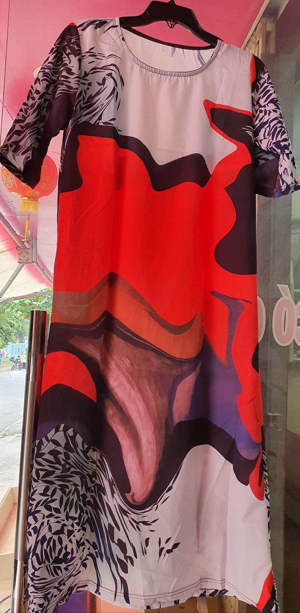 [RẺ VÔ ĐỐI][FREE SHIP][HOT][KÈM QUÀ][BIG SIZE]ĐẦM LỤA COTTON TRUNG NIÊN/ĐẦM KIỂU DÁNG HÀN QUỐC/HỌA TIẾT ĐỘC ĐÁO/BIG SIZE