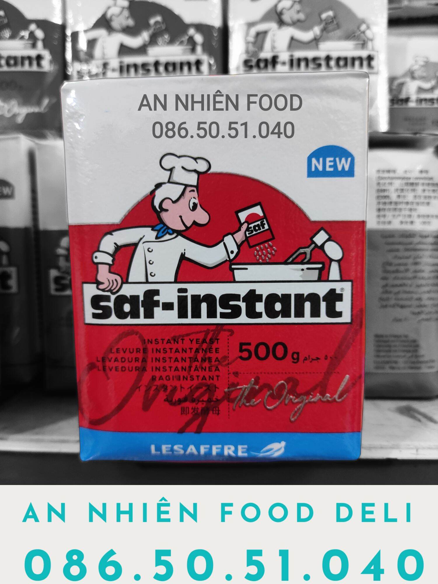Men Nở Làm Bánh Bột Nở Đỏ hiệu Đầu Bếp Saf Instant 500G