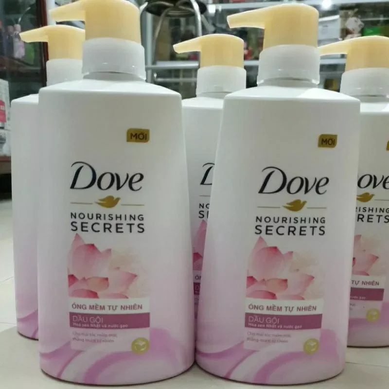 Dầu gội dove hoa sen 640g cho tóc mượt thơm lâu