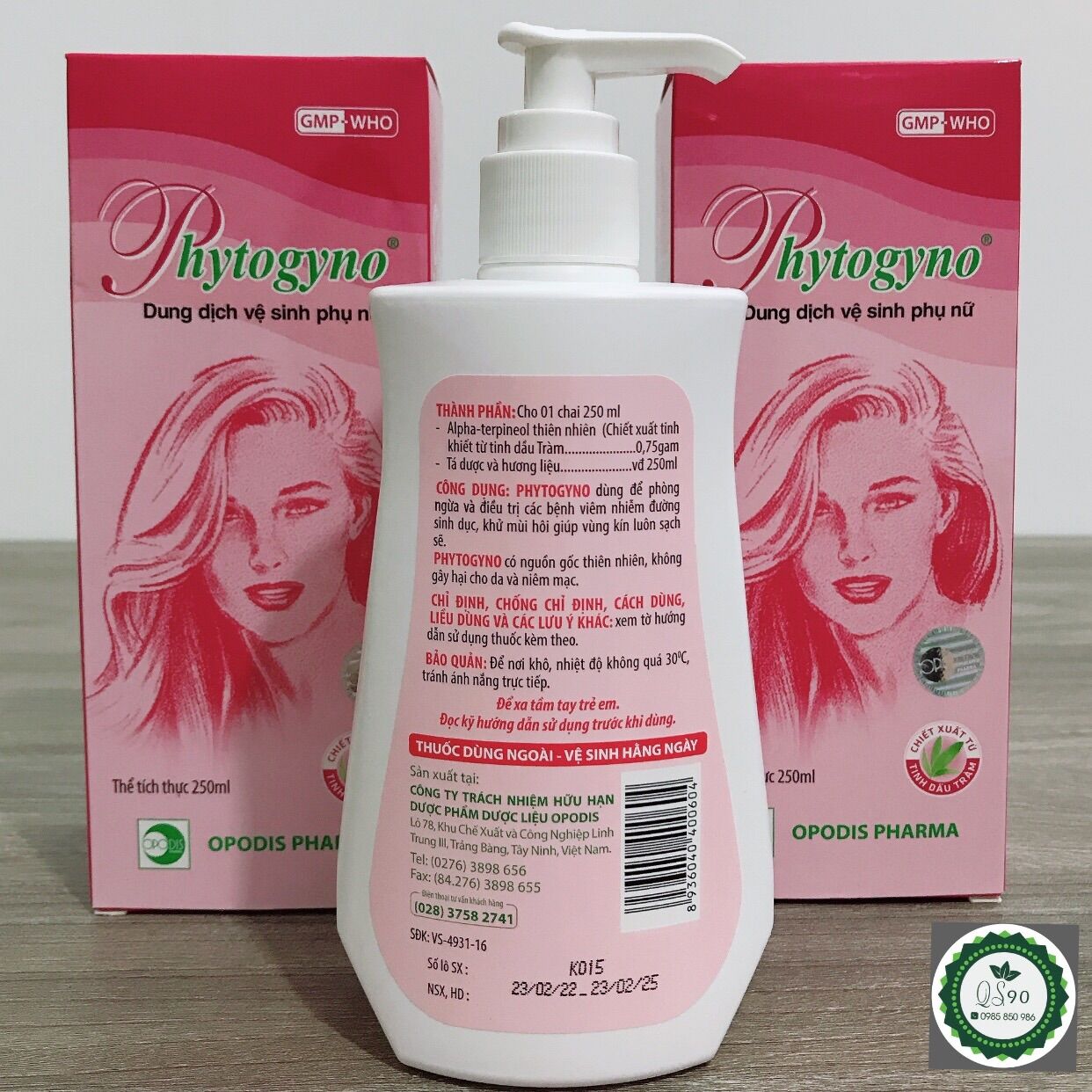 DUNG DỊCH VS PHYTOGYNO chai 100ml,250ml
