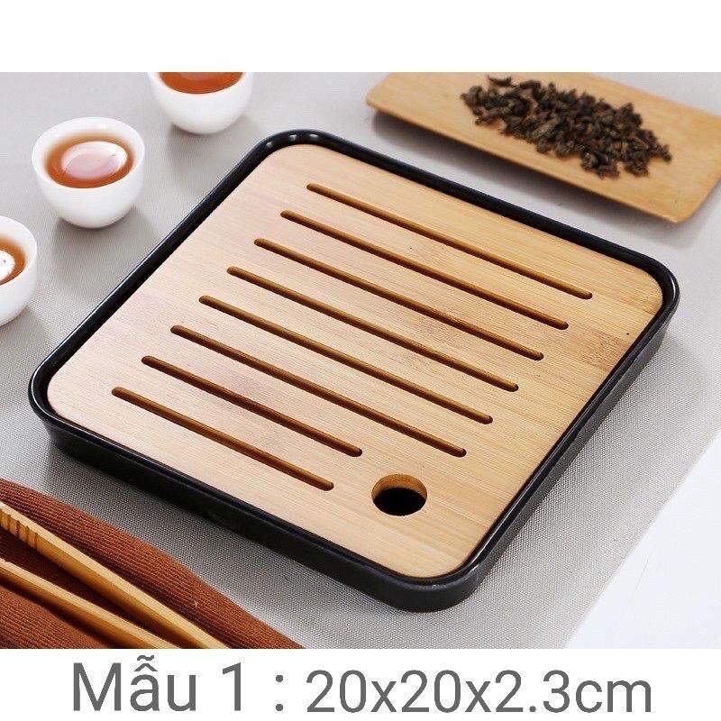 Khay Đựng Trà Cao Cấp Bằng Tre,gỗ