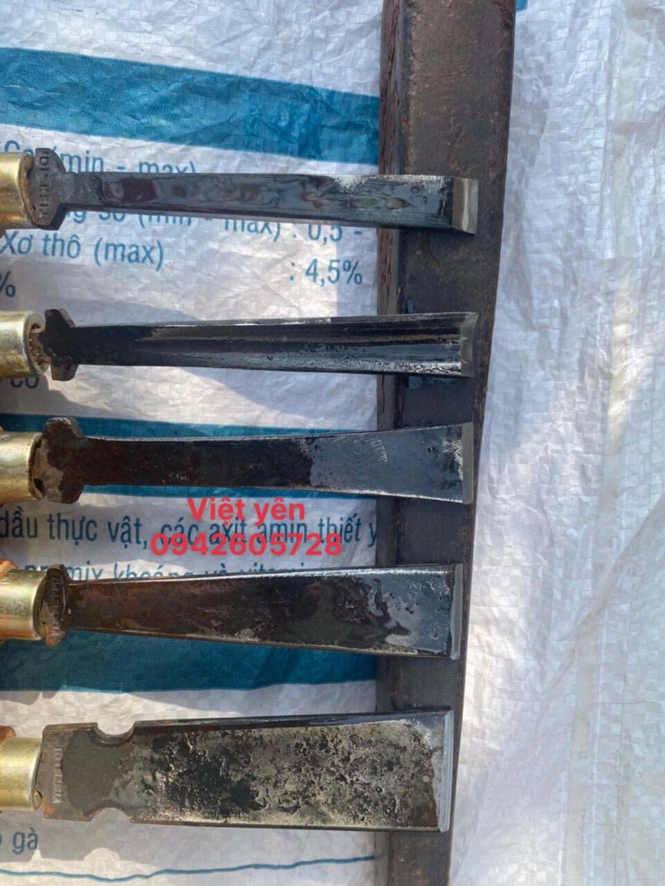 Bô đục  mộc , bộ dao tiện( 5 cây)