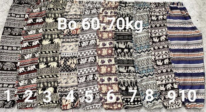 Quần alibaba thổ cẩm bo gấu chất lanh lụa (hàng loại 1)