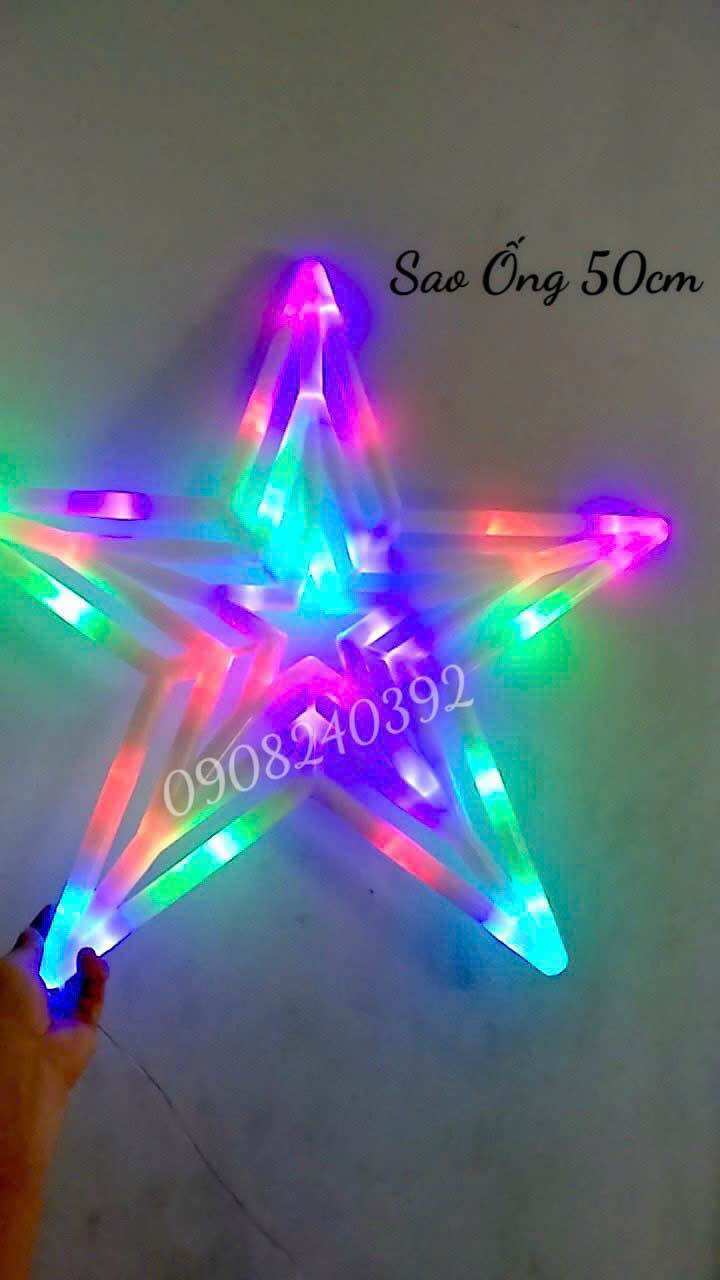 ĐÈN LED TRANG TRÍ HÌNH NGÔI SAO 50CM Led 2 Mặt