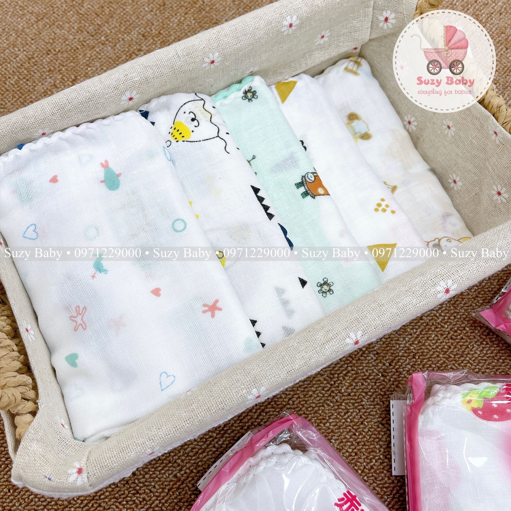 SET KHĂN XÔ NHẬT IN HÌNH