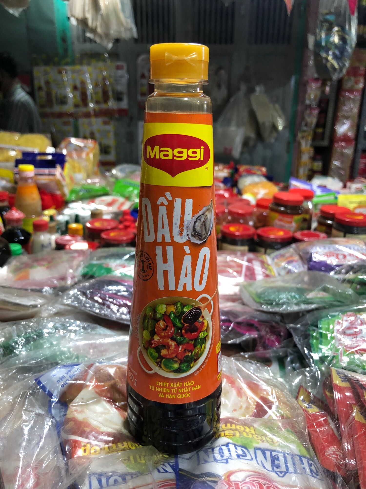 Dầu hào Maggi, mẫu mới, chai 250g - 150g