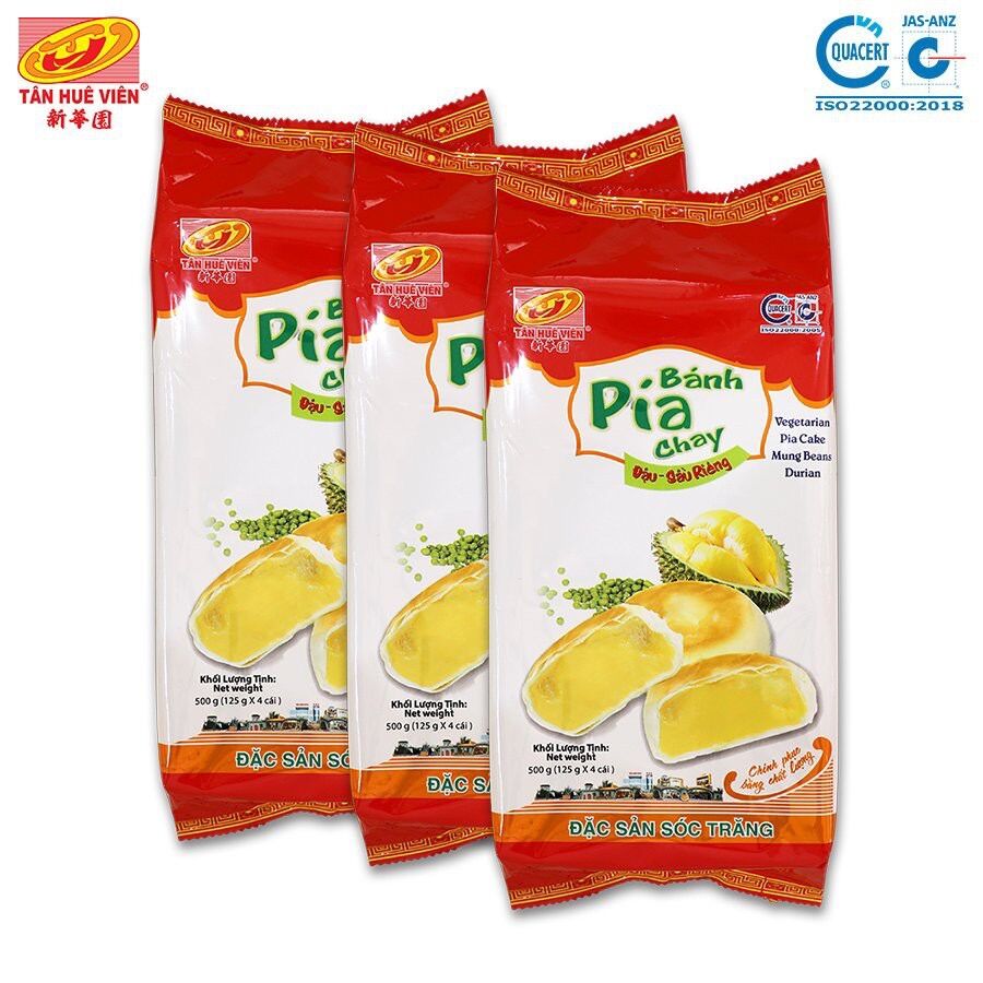 Bánh pía chay đậu xanh sầu riêng lớn
