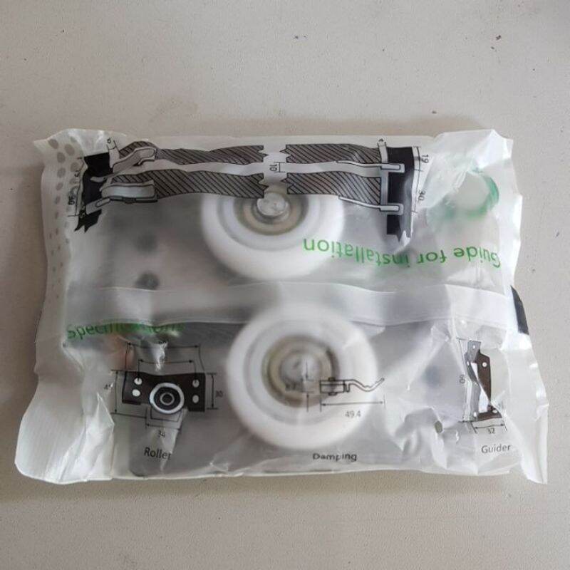 Bộ 2 bánh xe cửa lùa cariny CWA201-CWA202