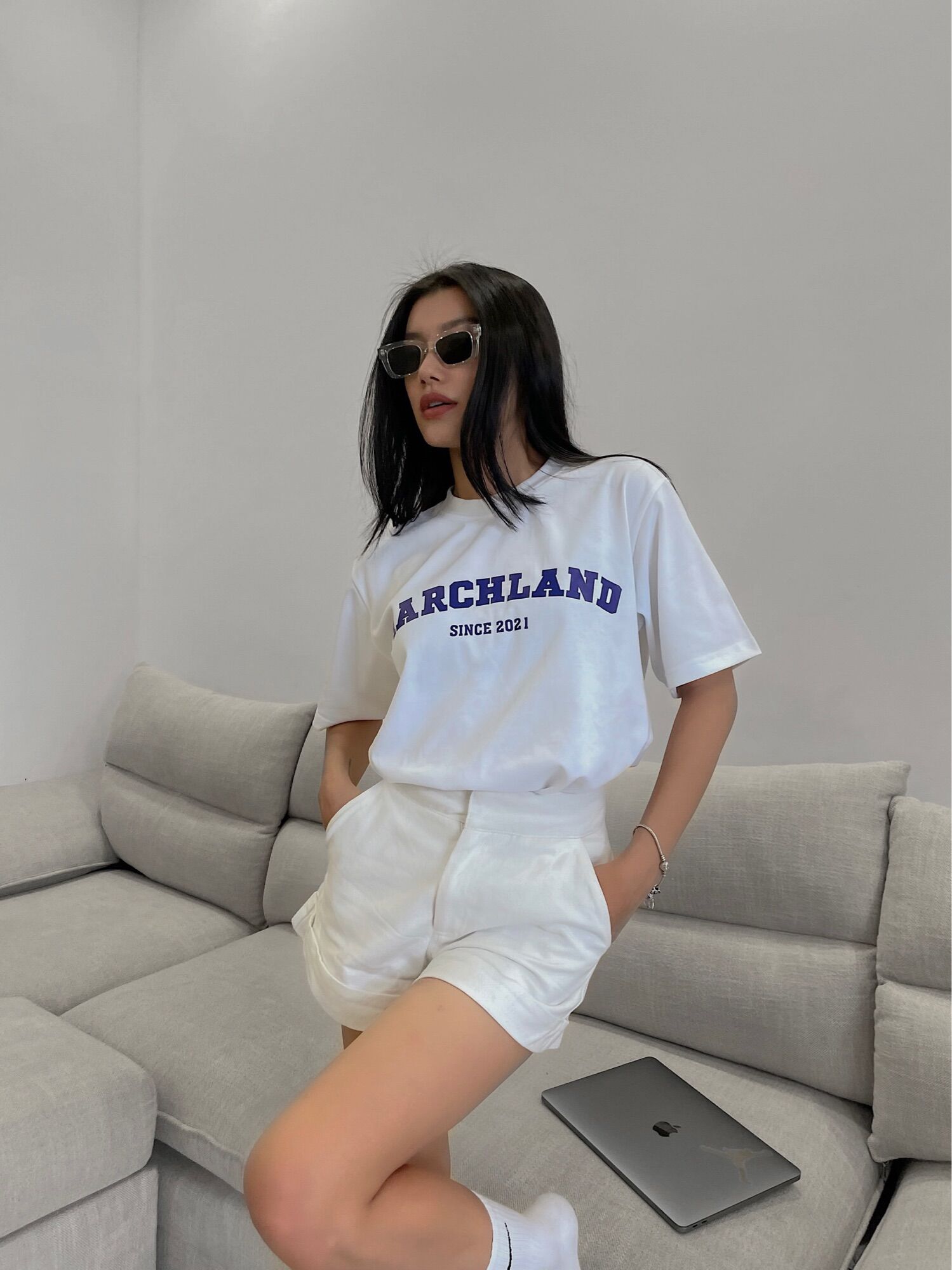 BASIC LOGO BLUE TSHIRT