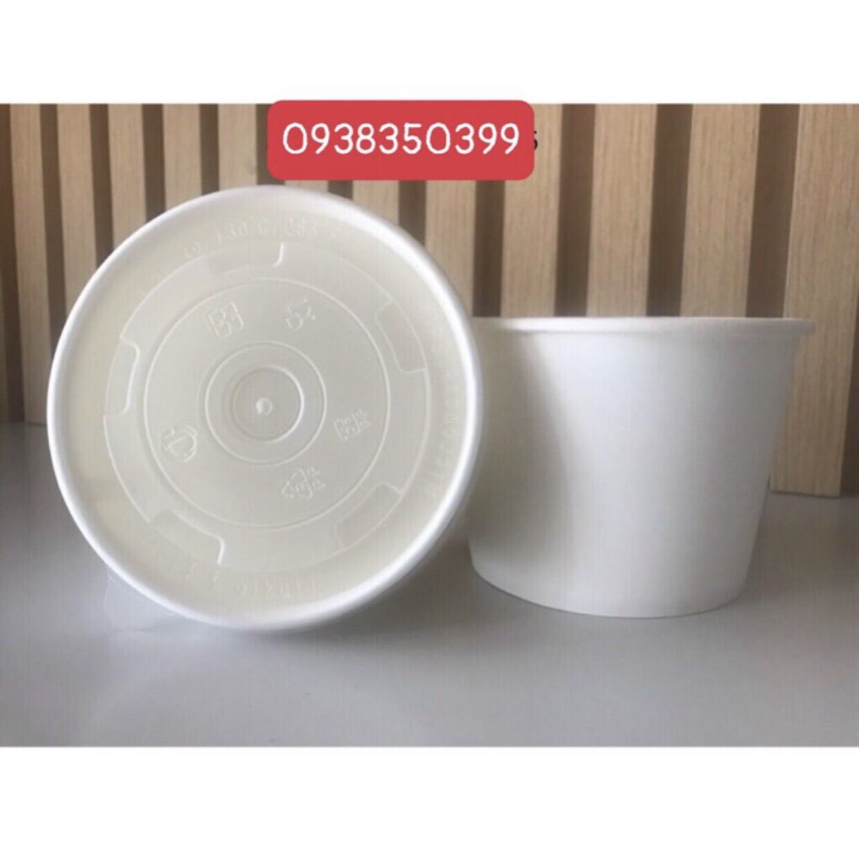 TÔ (BÁT) GIẤY 850ml – TRẮNG TRƠN – CÓ NẮP