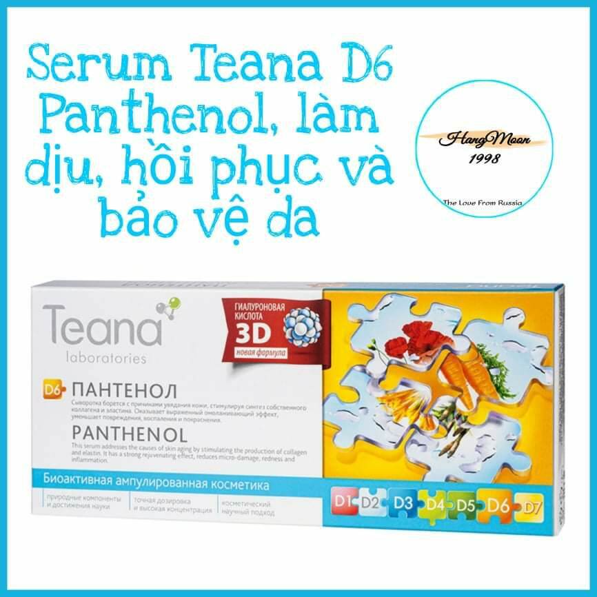 Serum Teana D6 Panthenol, làm dịu, phục hồi và bảo vệ da