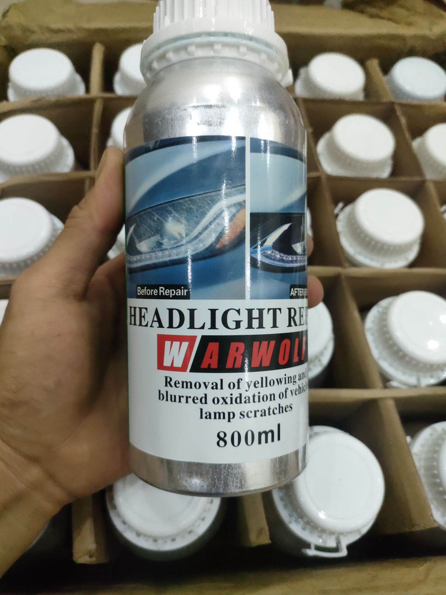 [ Chai To 800ml] Dung dịch hóa chất đánh bóng sáng đèn pha ô tô