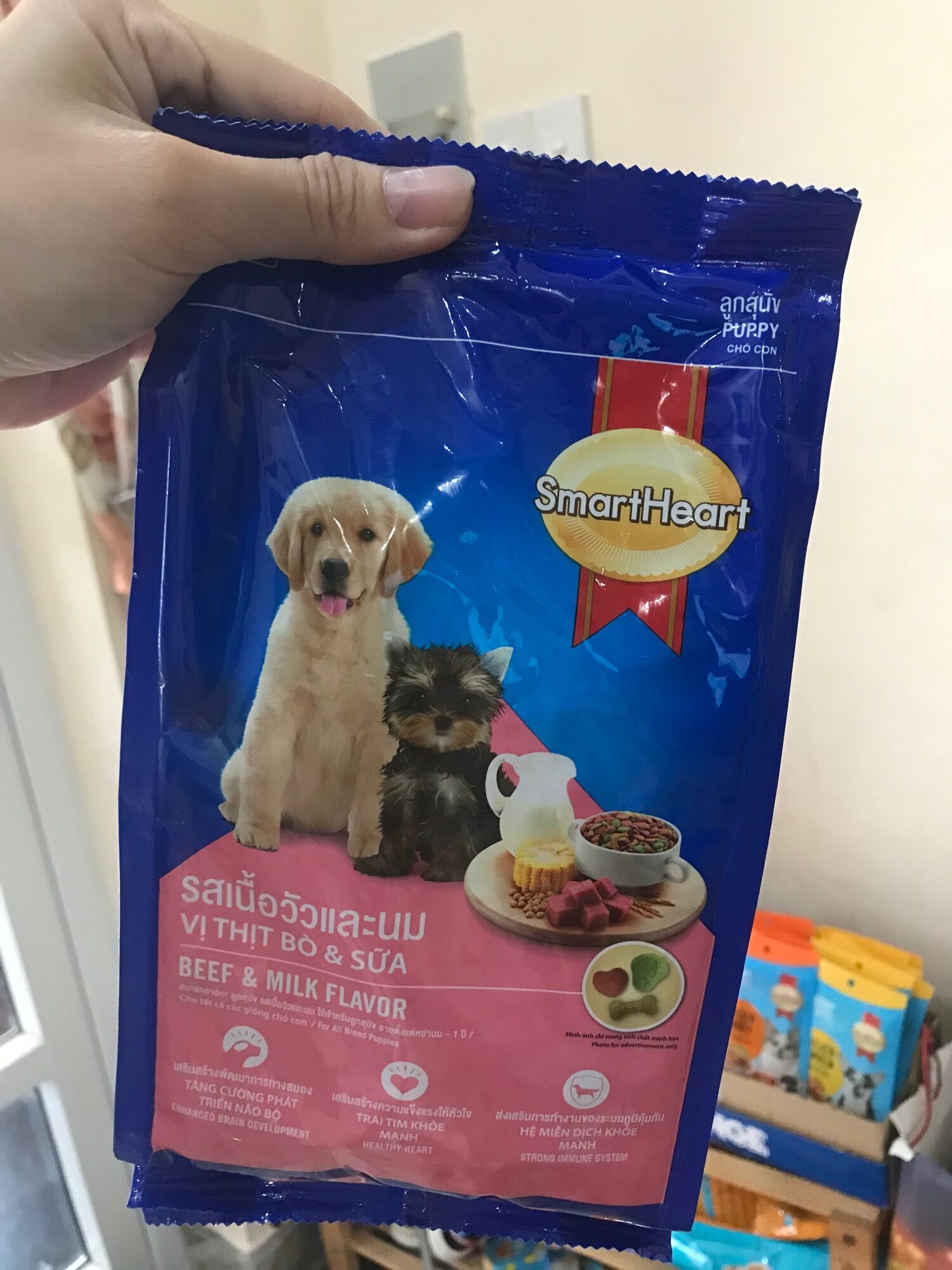 [HCM] Thức ăn hạt Smartheart Puppy 400g cho chó con