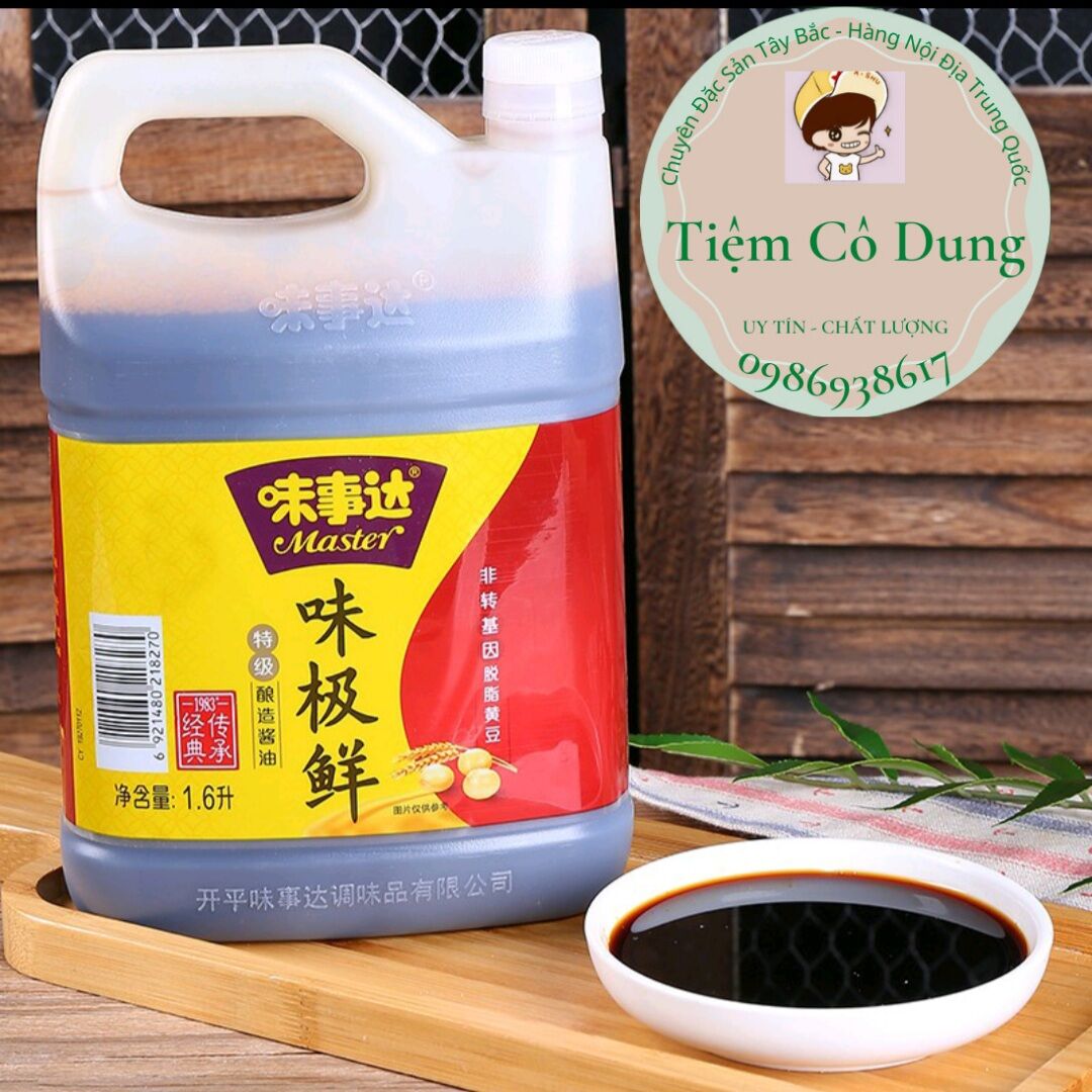 Xì dầu can master 1,6L _ gia vị trung quốc