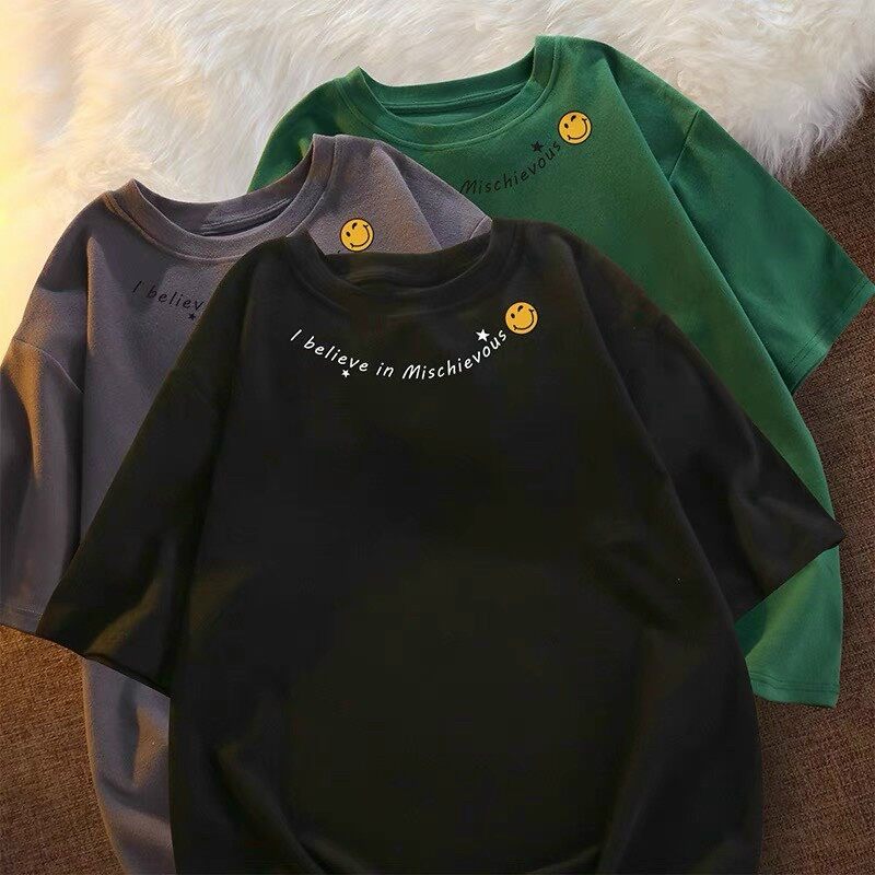 Áo thun tay lỡ unisex G06 goodvibes