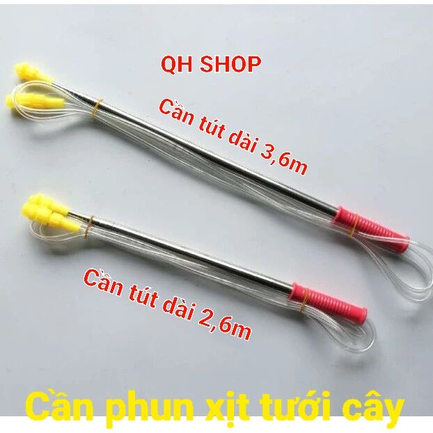 Cần phun tưới dài 2,6m và 3,6m bằng inox dùng xịt th. uốc tưới cây