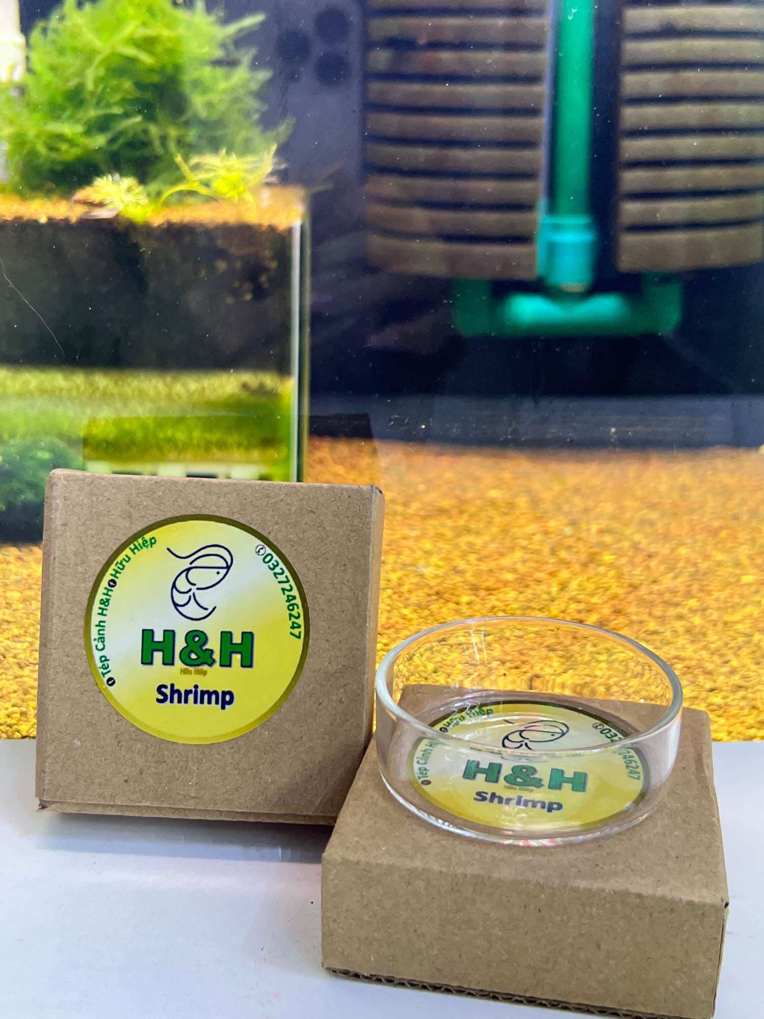 Chén thức ăn cho bể tép cảnh
