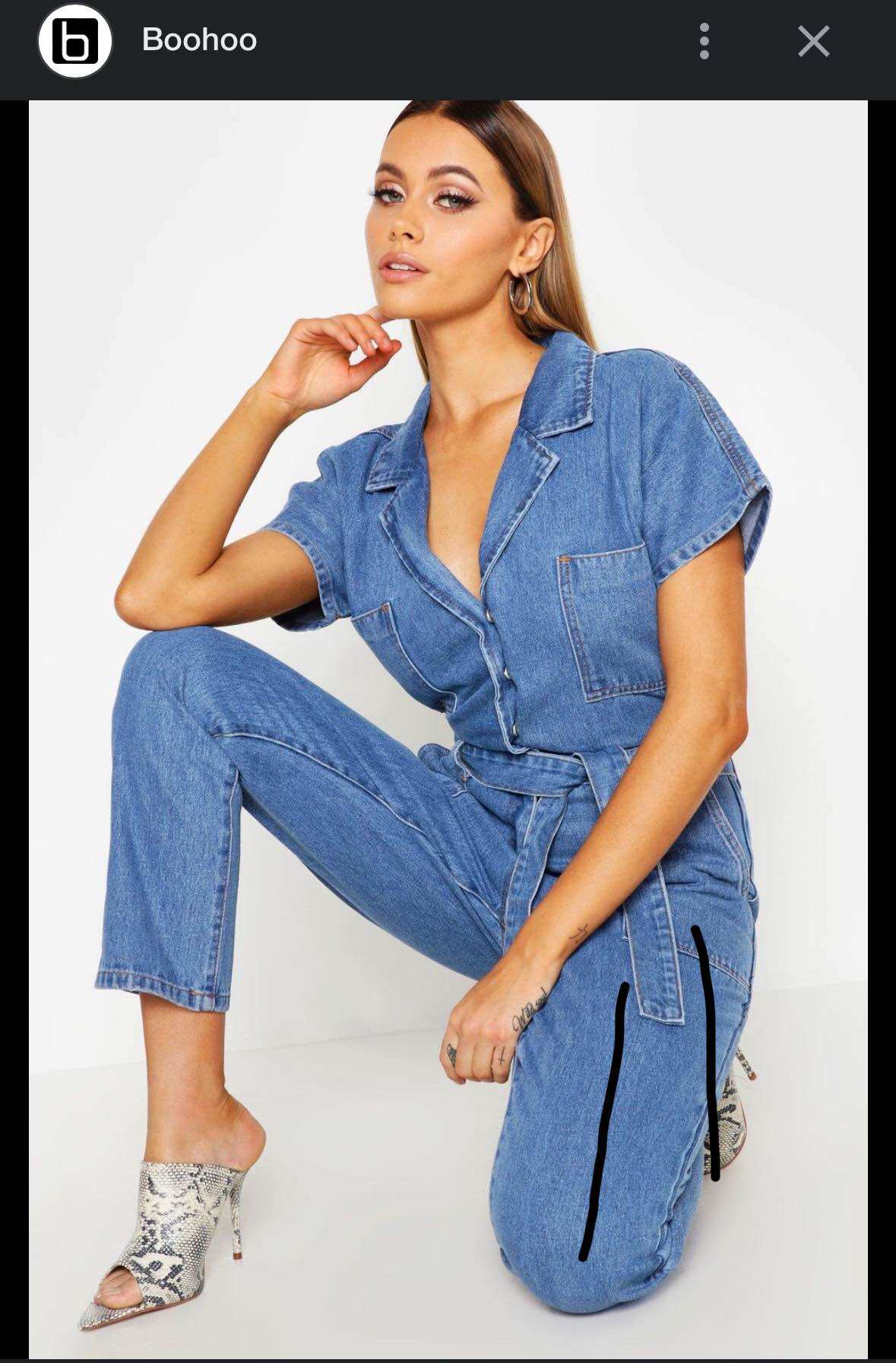 Jumpsuit boohoo sz m, new 99%