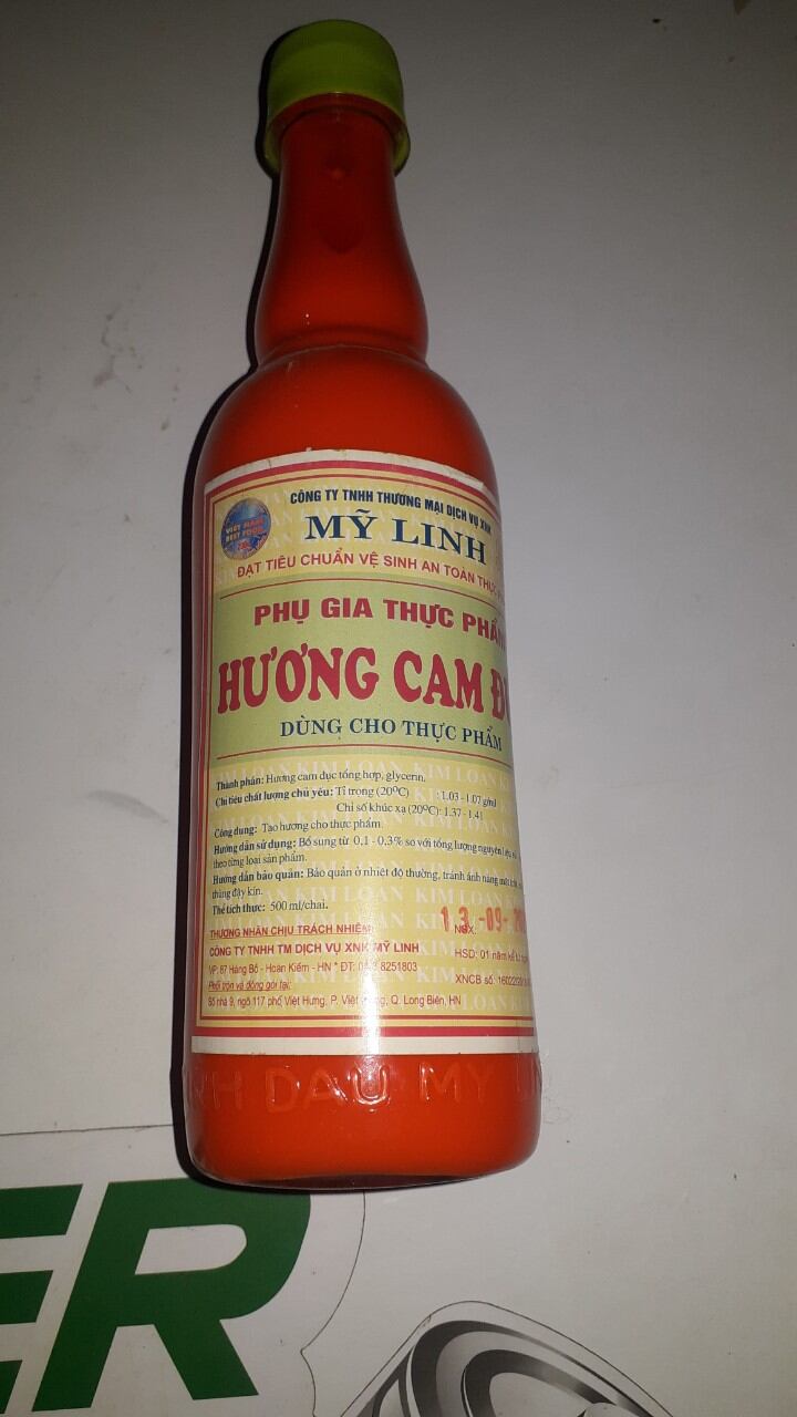 Hương cam đục chai 500ml