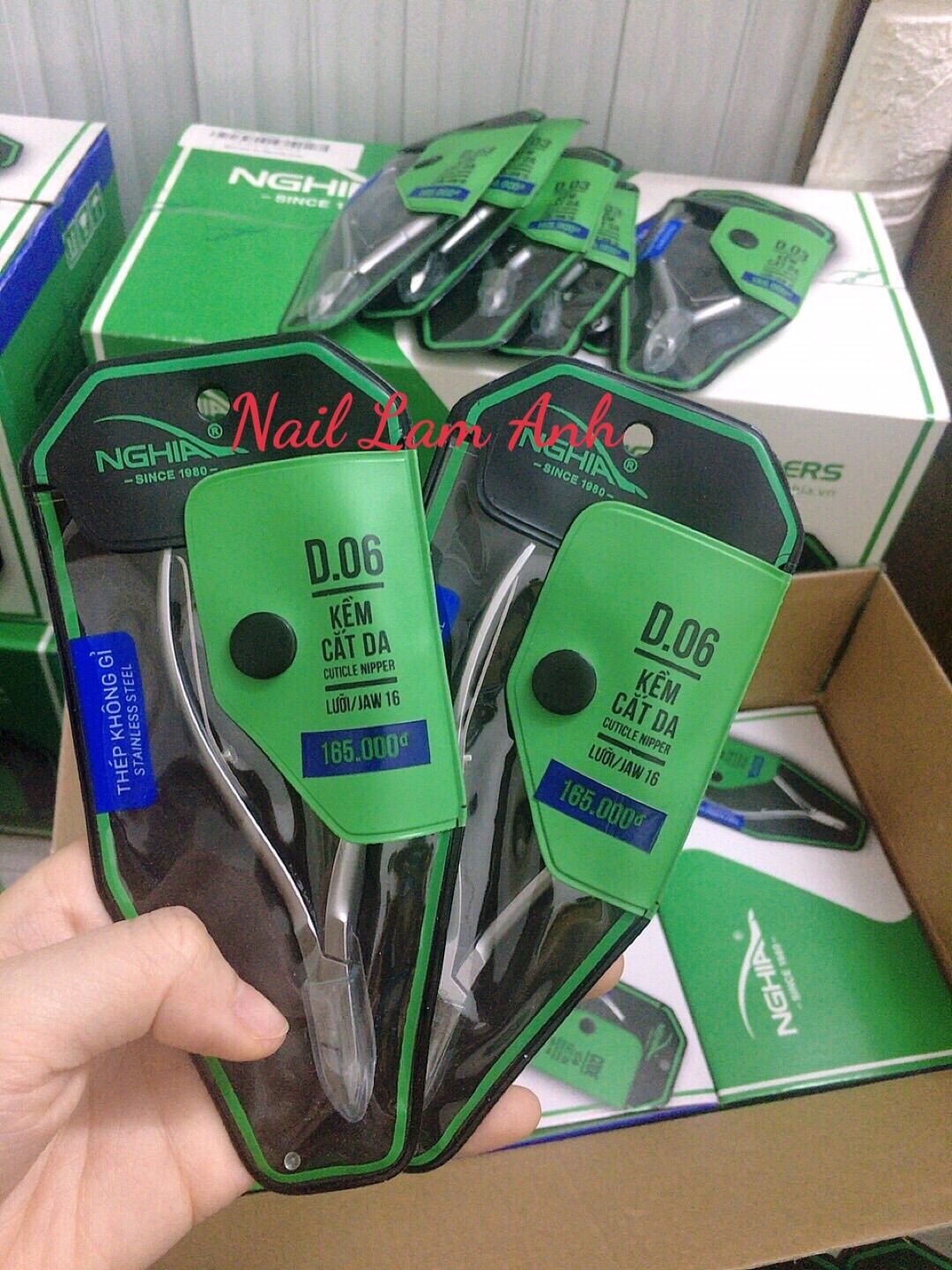 Kềm cắt da inox cao cấp D06 Kềm Nghĩa chuyên dụng làm móng