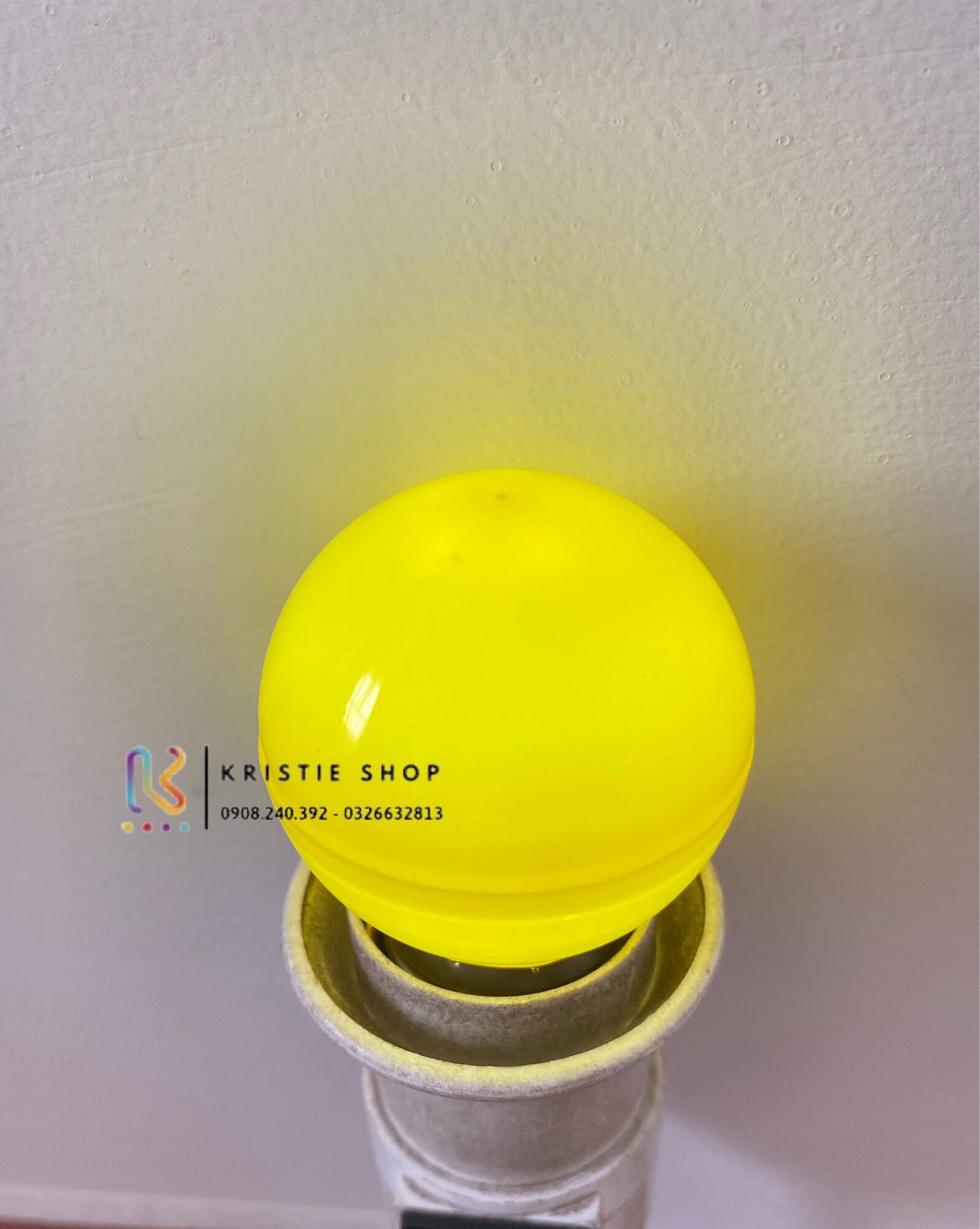 Giá hủy diệt] bóng đèn led chanh tròn kín nước 220v vàng