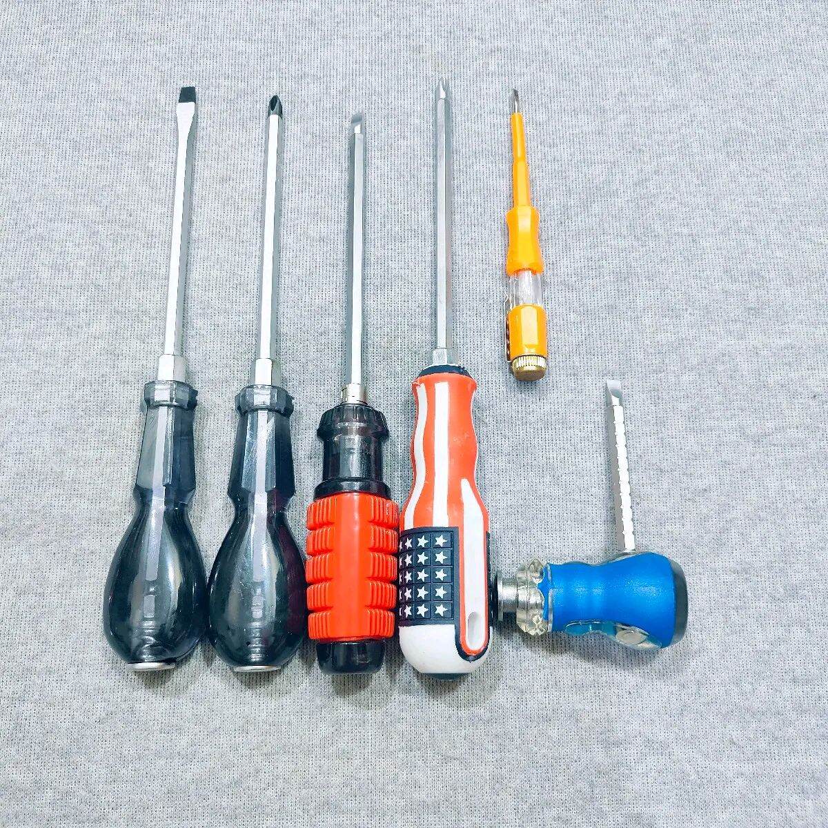 Bộ tua vít sữa chữa 6 chi tiết có từ tính, chất thép Cr-v