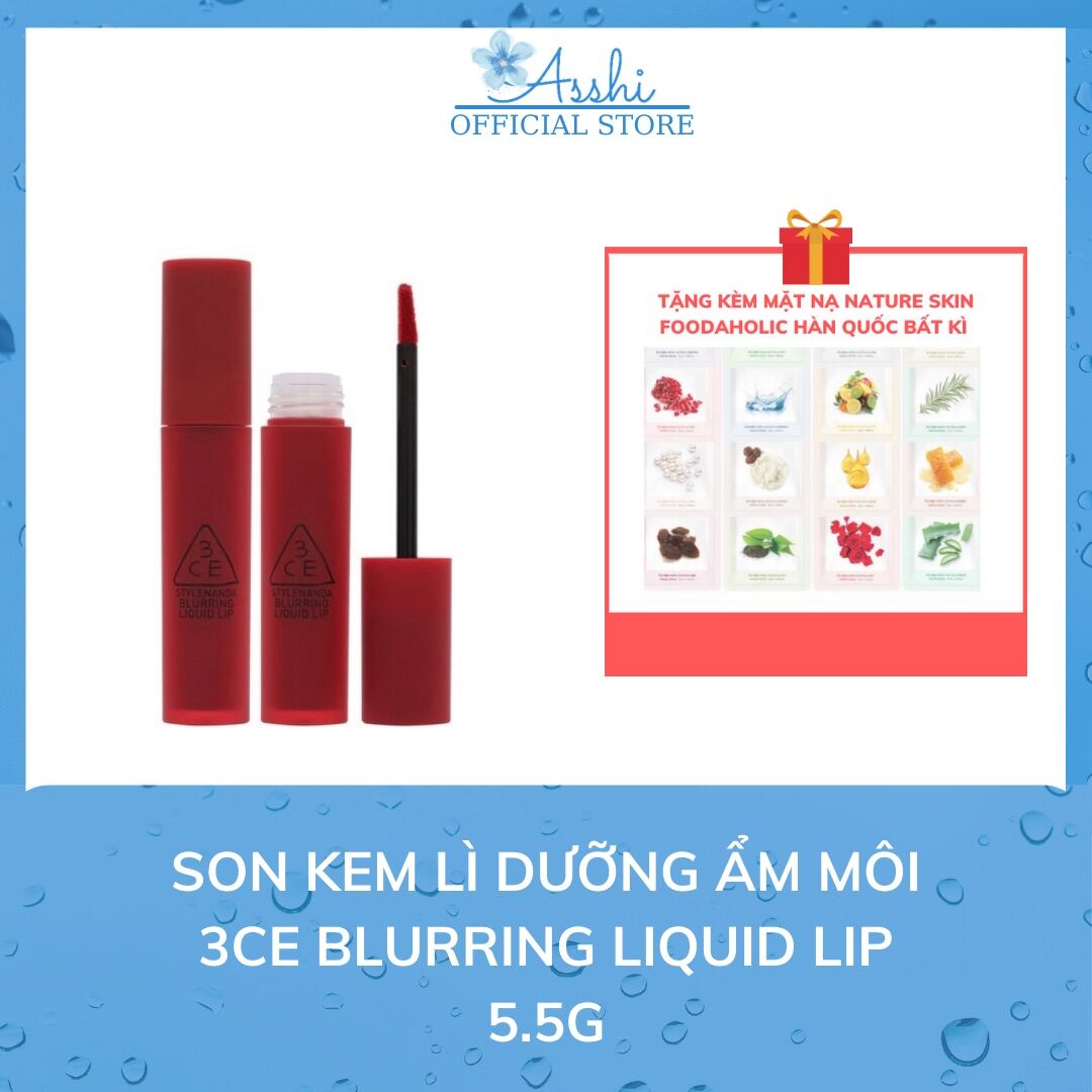 Son Kem Lì 3Ce Blurring Liquid Lip Hiệu Ứng Mờ Vân Môi 5.5G