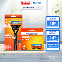 Dao Cạo Râu GILLETTE Fusion5 Hộp 1 Cán Dao Và 1 Lưỡi