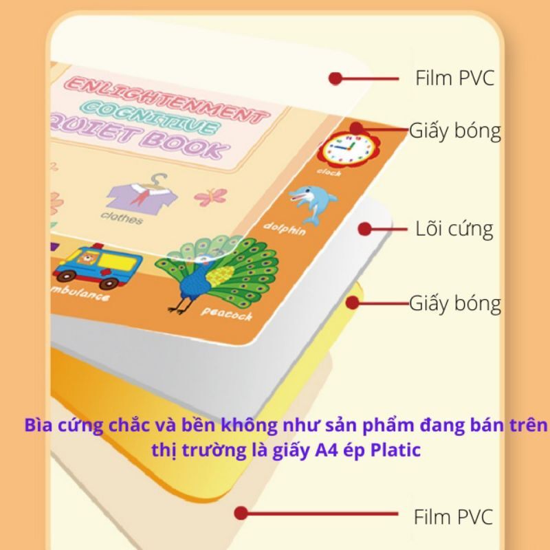 Sách bóc dán Montessory thông minh cho bé