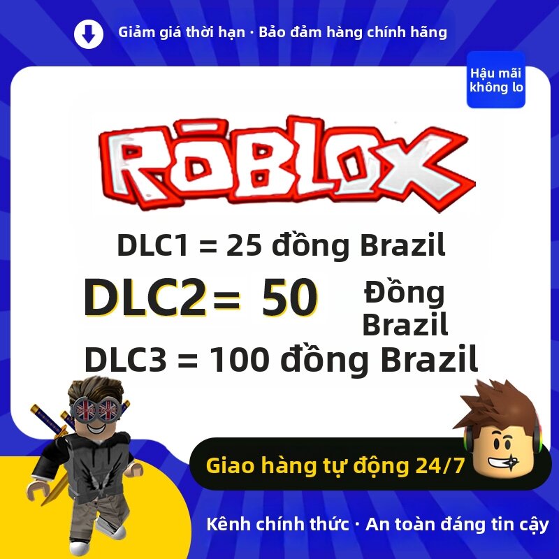 Nạp Robux Roblox Brazil Brazil | Mã kỹ thuật số | Giao tức thì