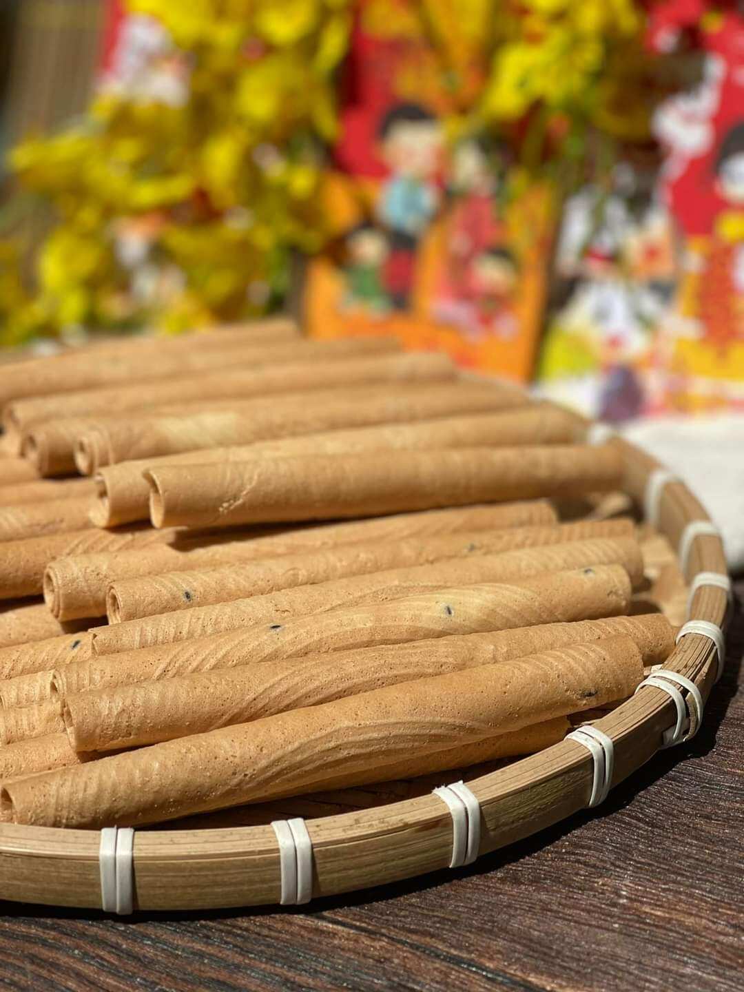 Bánh ống mè (Bánh quế cốt dừa siêu béo) 500g