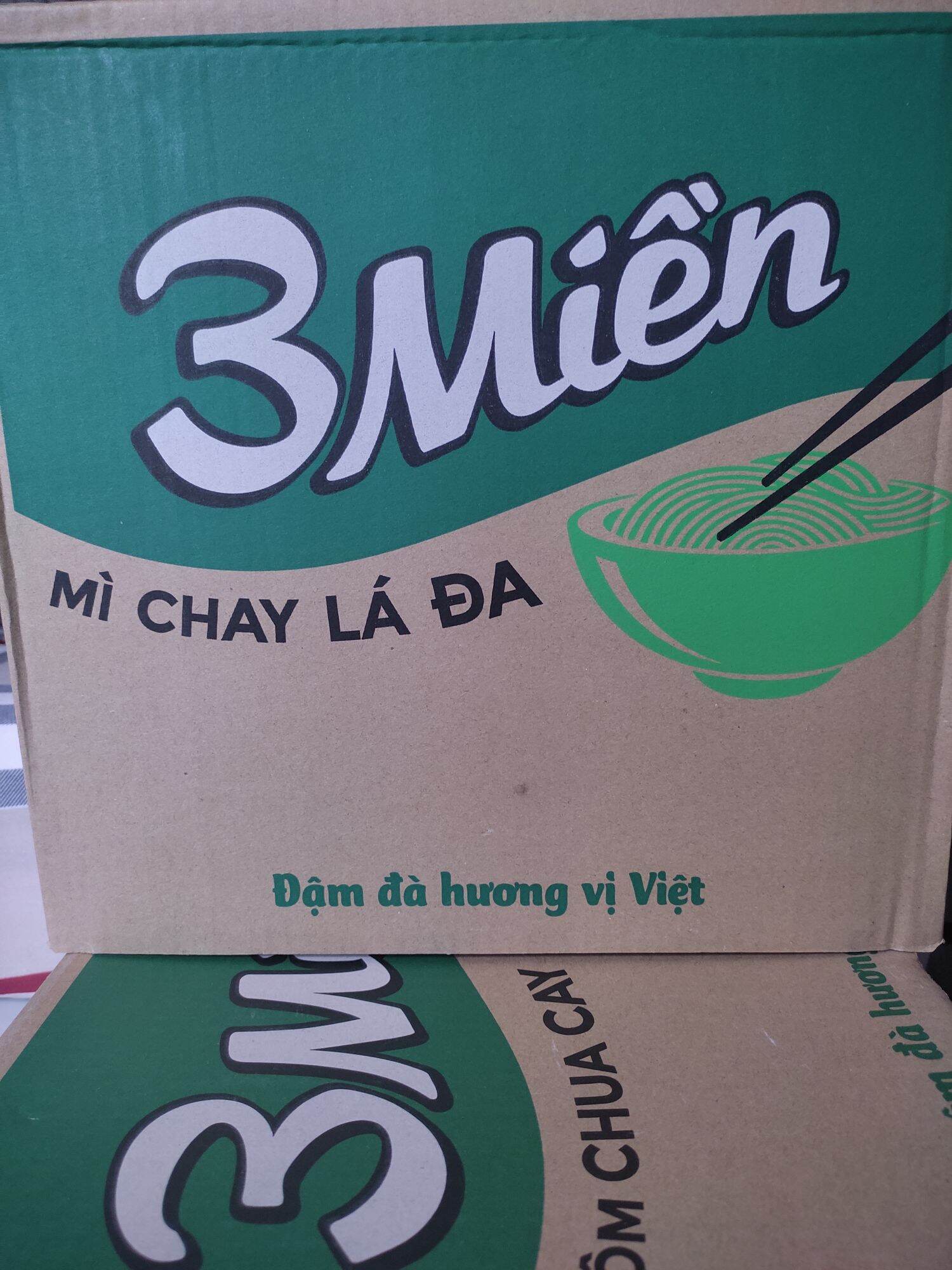 Mì 3Miền # Mì Chay Lá Đa_ thùng 30 gói