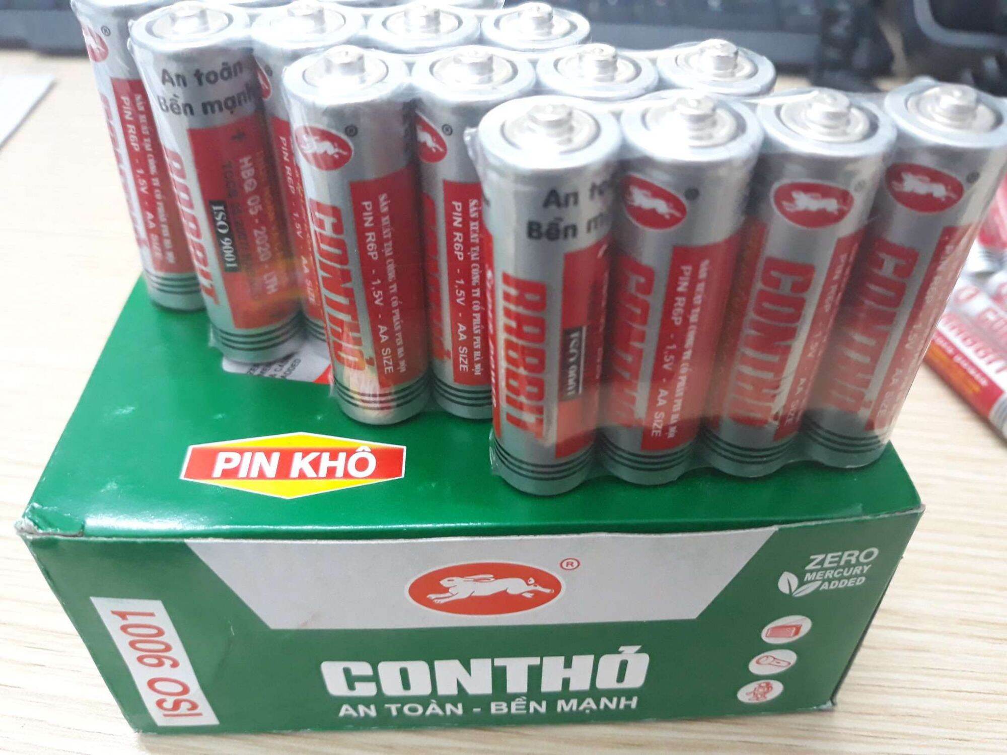 Hộp 40viên pin con thỏ aa size 1,5v