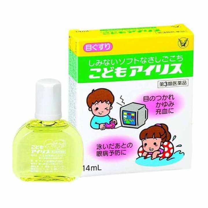 Nhỏ mắt Taisho Nội địa Nhật 14ml dành cho bé xem nhiều điện thoại, TV, Ipad, laptop...