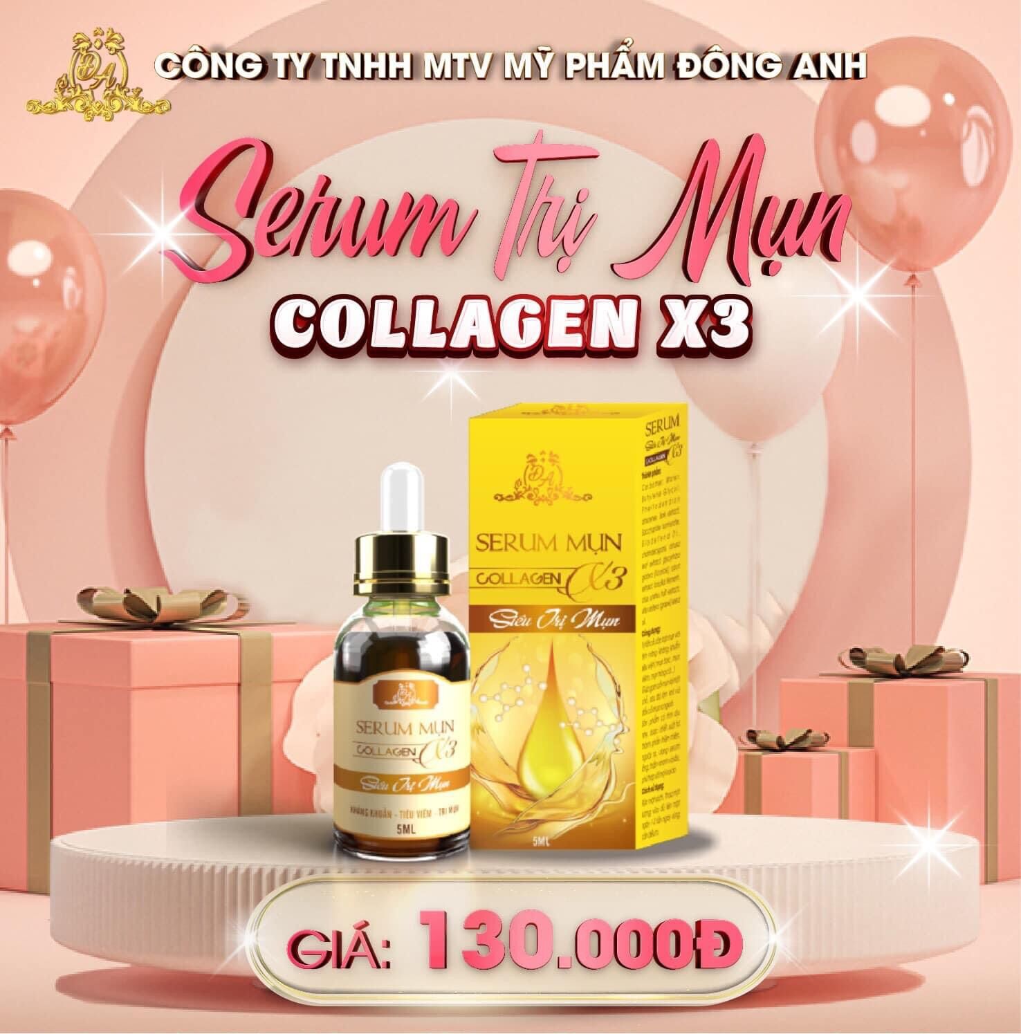Serum mụn collagen x3 Đông Anh