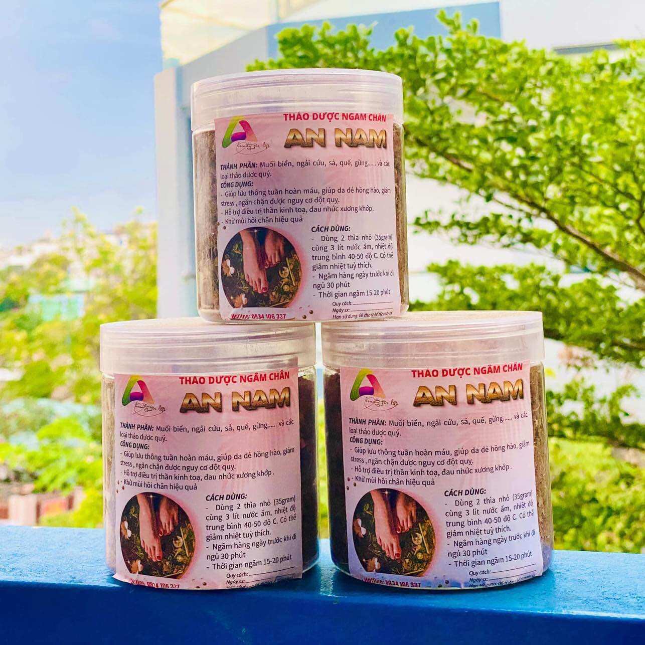 Muối ngâm chân thảo dược