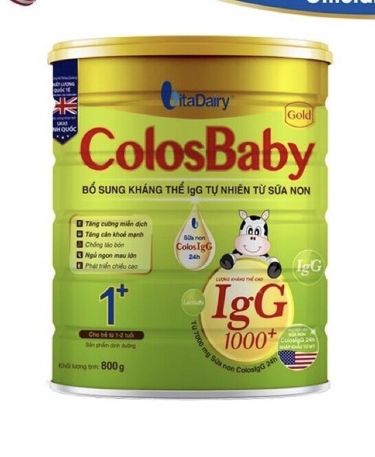 Date 2024 Sữa bột Colosbaby Gold 1+ 800g