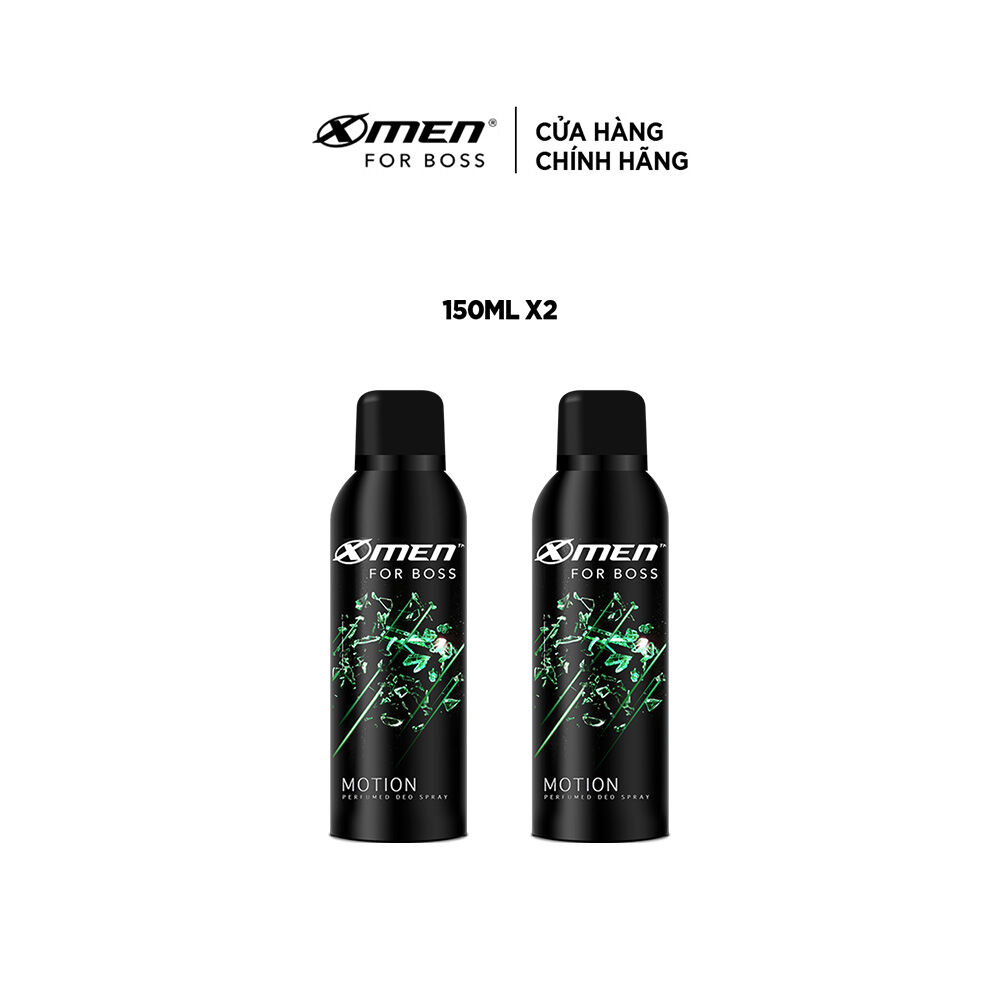 Combo 2 Xịt khử mùi X-Men for Boss Motion 150ml